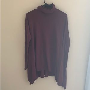 Mossimo Maroon Oversized Turtleneck Sweater Size L